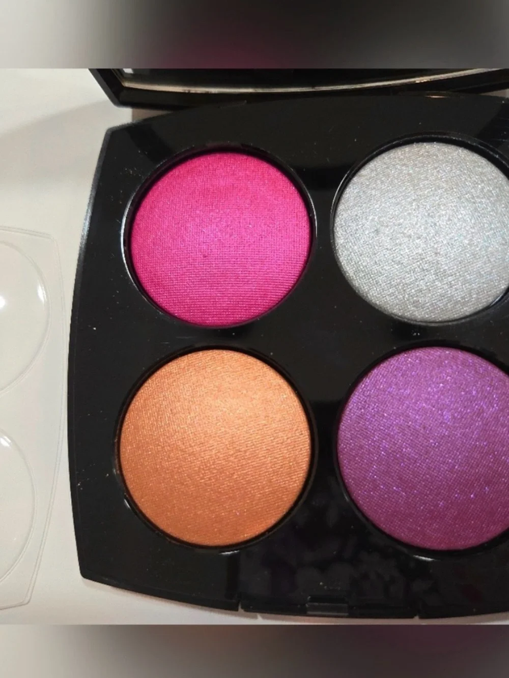 CHANEL Enchanted Night Eyeshadow & Blush Palette — Pink, Orange, Silver, Purple
